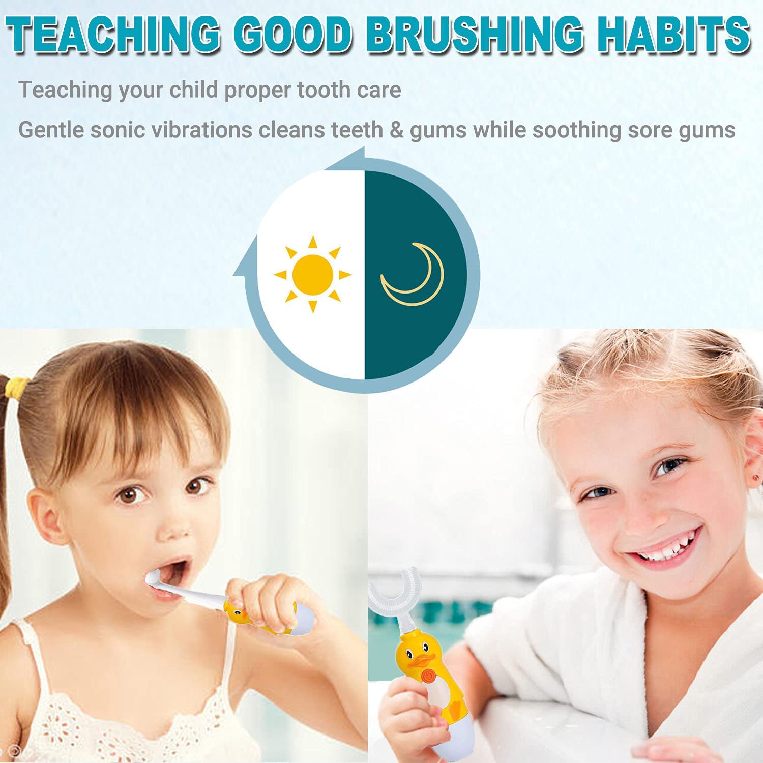 Battery-operated toothbrush with on/off button