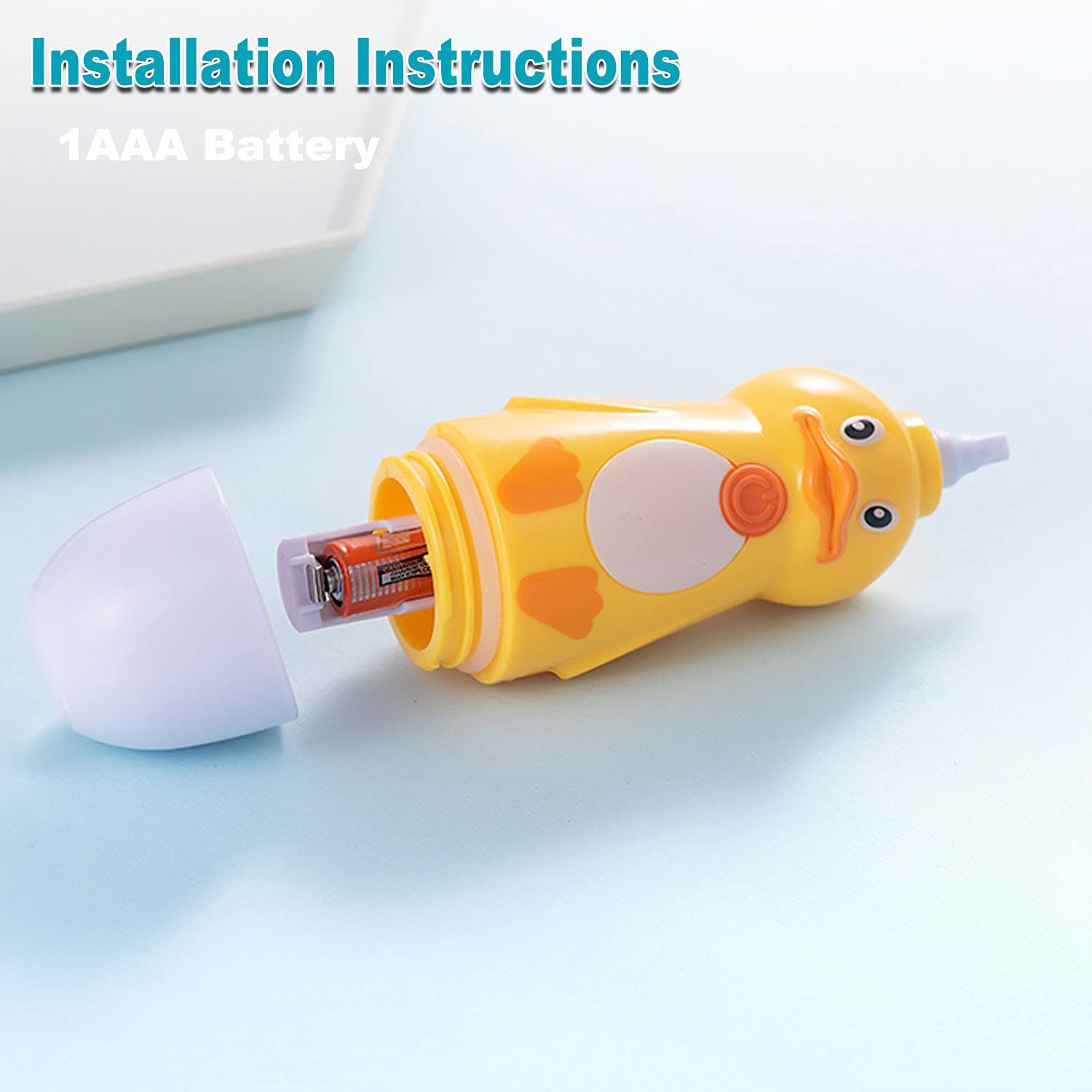Cartoon animal-themed toothbrush for kids aged 2-6