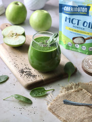 Prepared coffee with MCT Powder stirred in