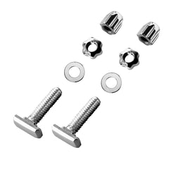 Includes 2 screws, 2 nuts, and 2 gaskets for Carti frames