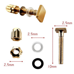 Replacement screws for rimless sunglasses, 10mm length