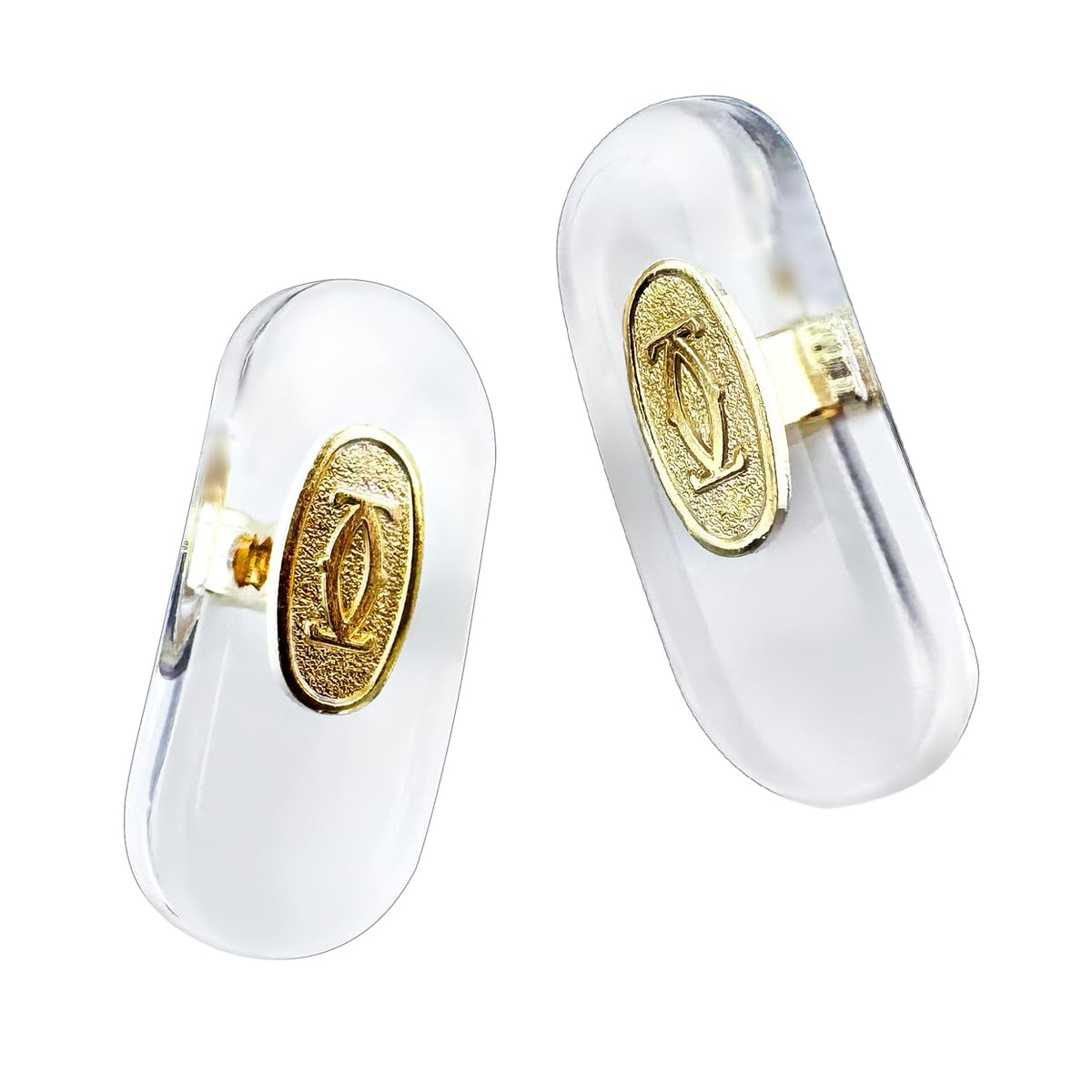 Cartier screw-in nose pads replacement in gold