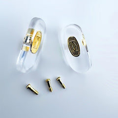 Two nose pads with screws for Cartier screw-in type