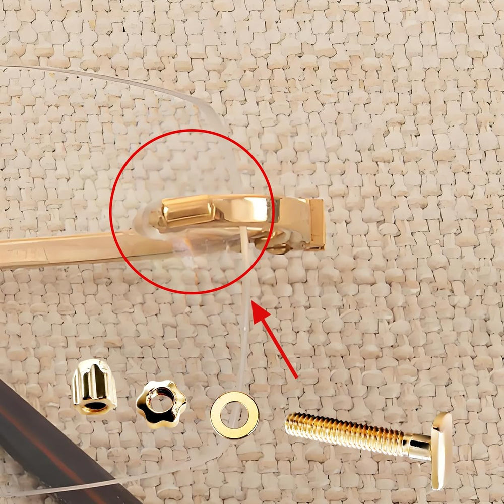 Close-up of square head screw 4.0mm x 2.0mm for Cartier frames