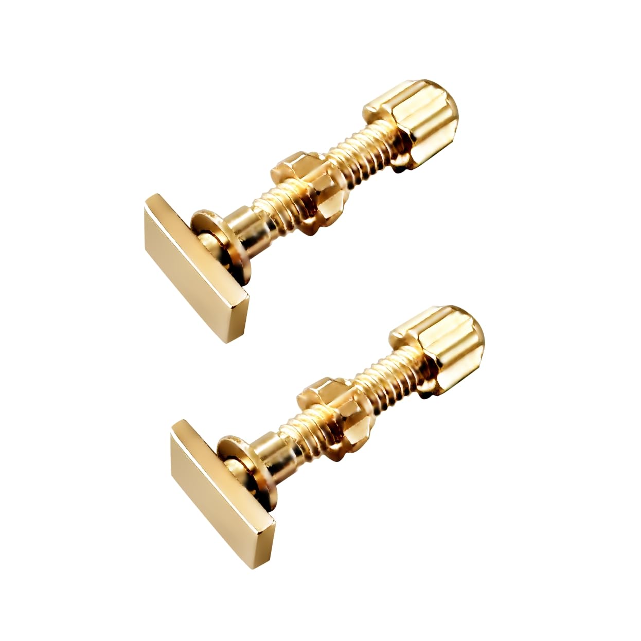 Gold Cartier eyeglasses screw and bolt set – close-up