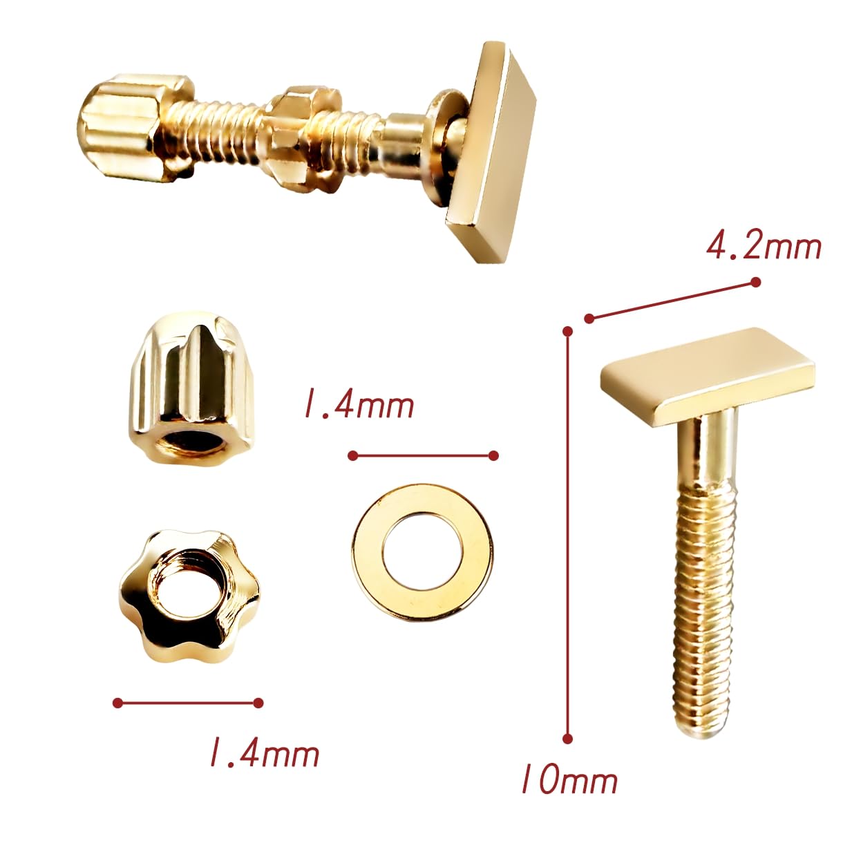 Cartier replacement hardware kit in gold for glasses