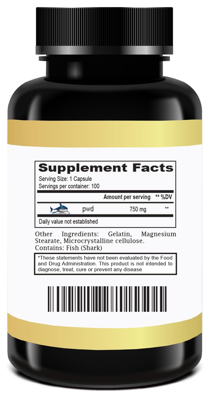 Dosage information for Cartilage-age 750 mg capsules