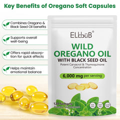 Graphic showing carvacrol content of 165mg per serving