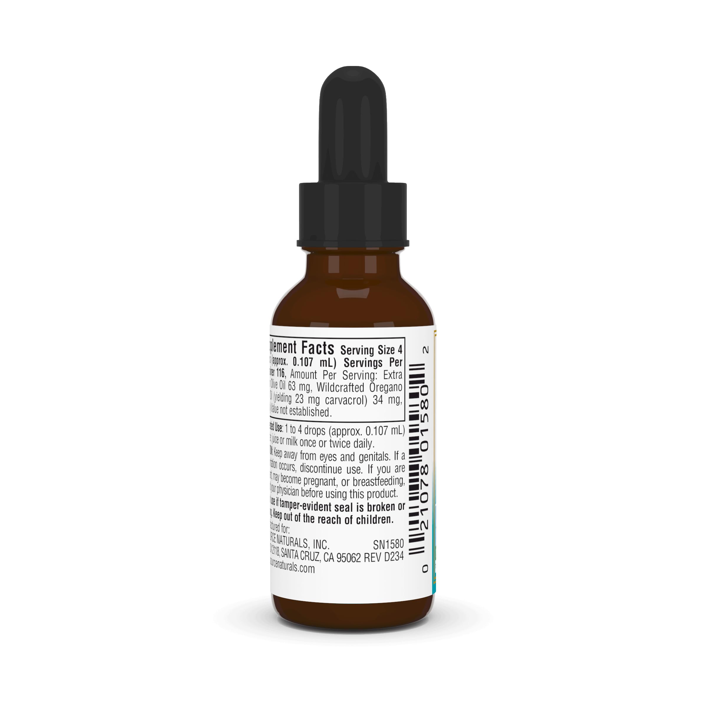Label showing 70% carvacrol content