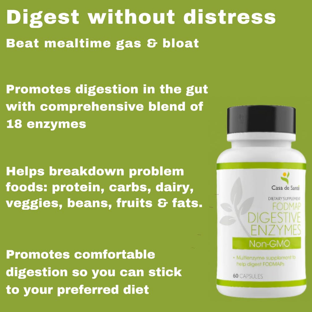 Vegan, non-GMO digestive enzyme capsules