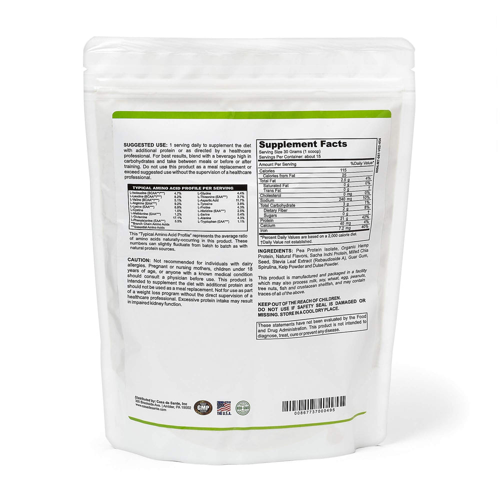 Casa de Sante gluten-free dairy-free soy-free formula ingredient close-up