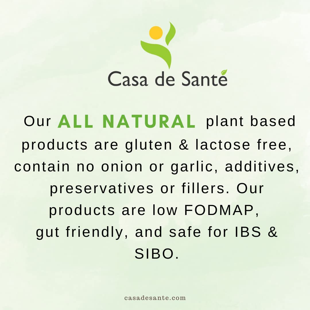 Low FODMAP Certified proof badge on Casa de Sante product
