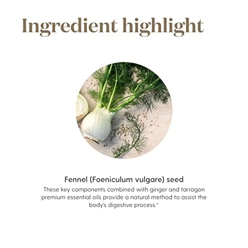 Ingredients include cascara sagrada, psyllium seed, ginger and tarragon