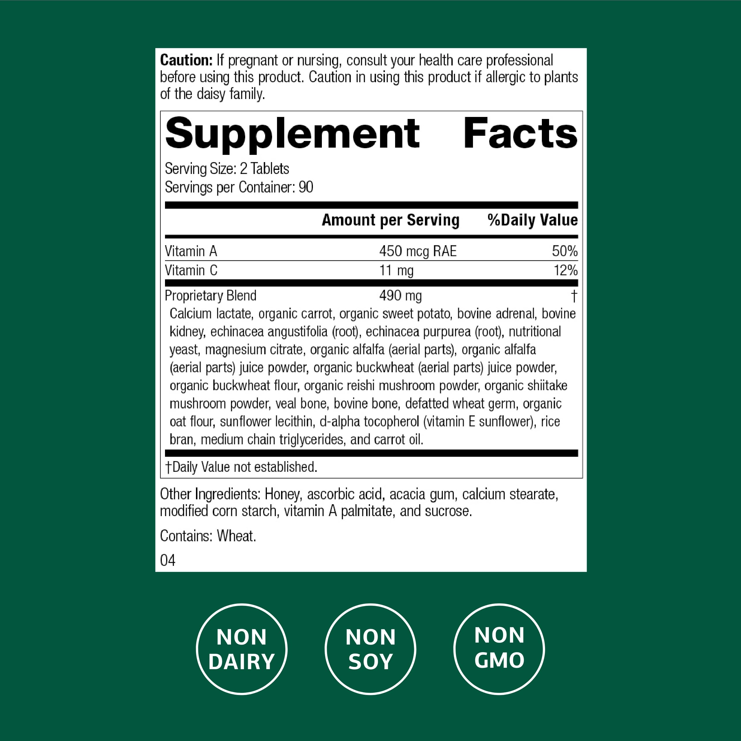 Close-up of Cataplex A-C label showing product details