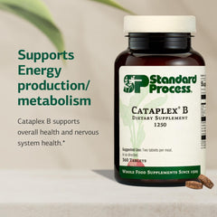 Close-up of Cataplex B vitamin label