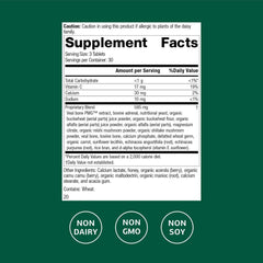 Cataplex C bottle side label close-up