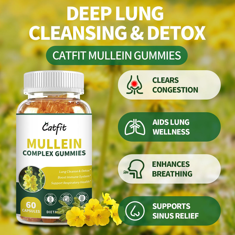 Catfit Mullein Gummies Pineapple flavor packaging