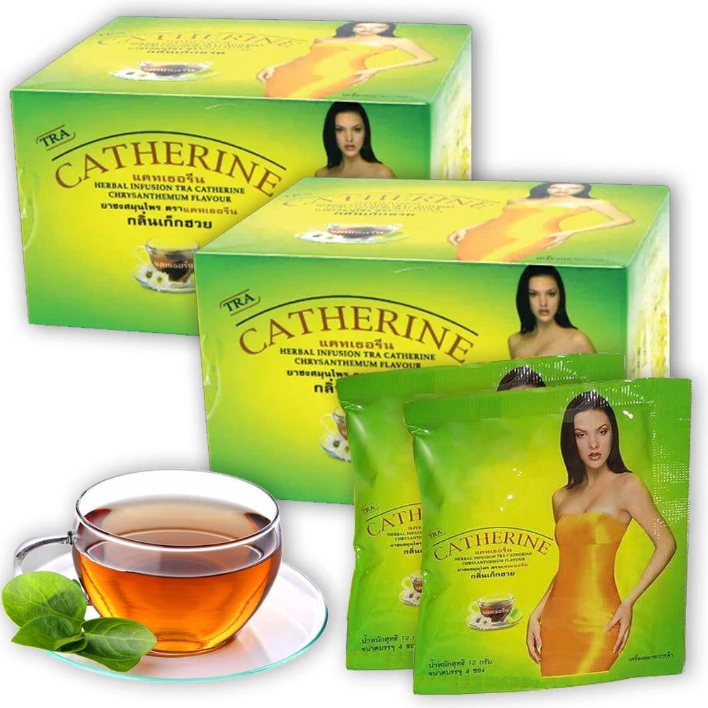 Catherine Chrysanthemum Detox Tea Thai 2 Box brew cup with comforting aroma