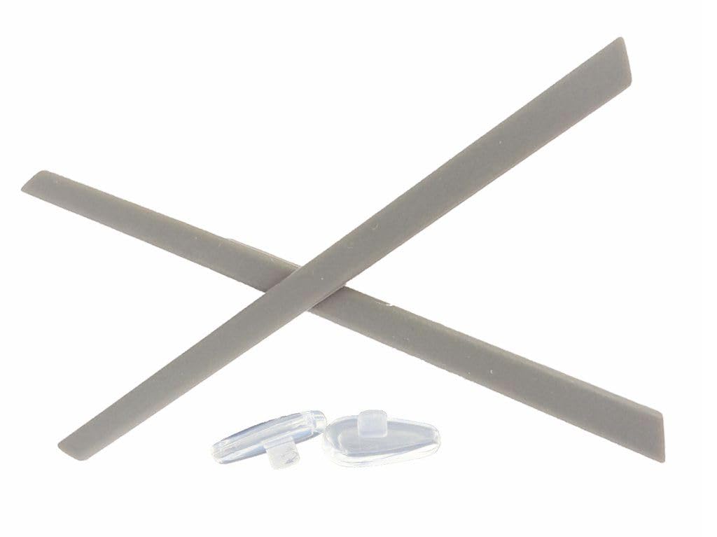 Caulo replacement ear socks sleeves in grey with nose pads for Oakley sunglasses