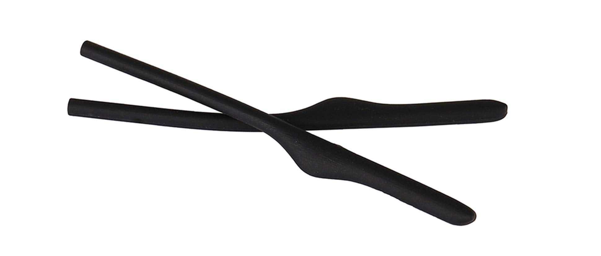 Caulo replacement kit for Oakley Keel Tech OX3122 glasses: temple ear socks and nose pads (black earsocks)