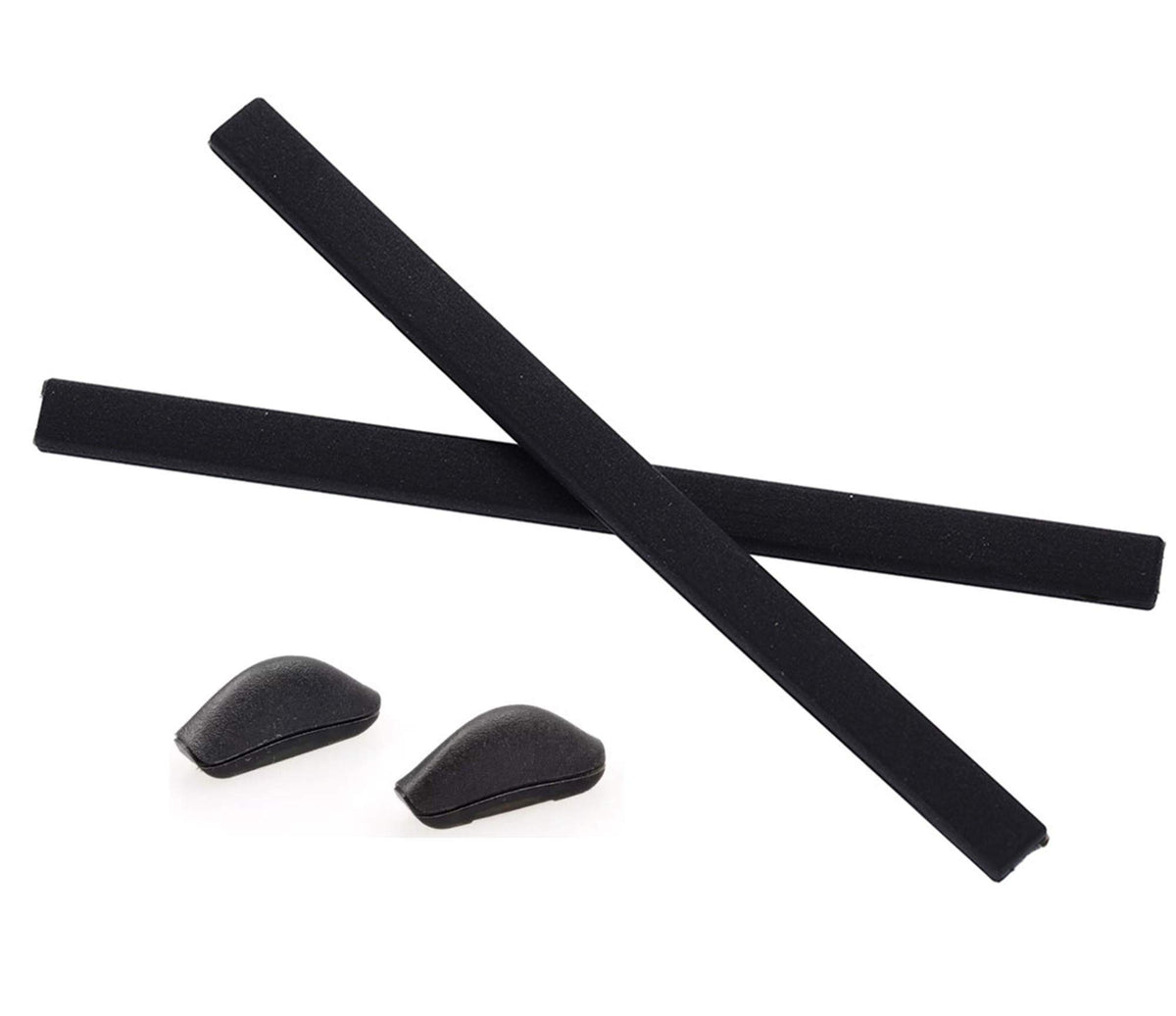 Caulo Replacement Kit for Oakley Pitchman OX8050 Glass Sunglasses — Black Temple Earsocks and Nose Pads, 1 Set