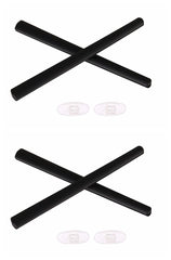 Caulo replacement kit for Oakley frames with temple ear socks and nose pads in Black with clear nose pads; compatible with OX5038, OX5051, OX5079; includes 2 sets