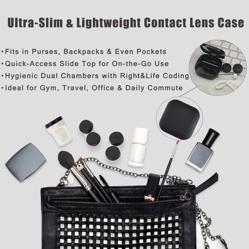 Compact travel case with accessories and backups