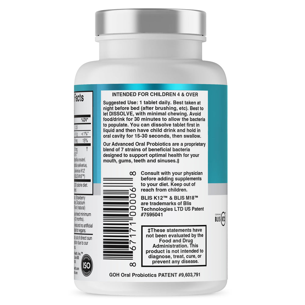 Illustration showing cavity protection with kids probiotics
