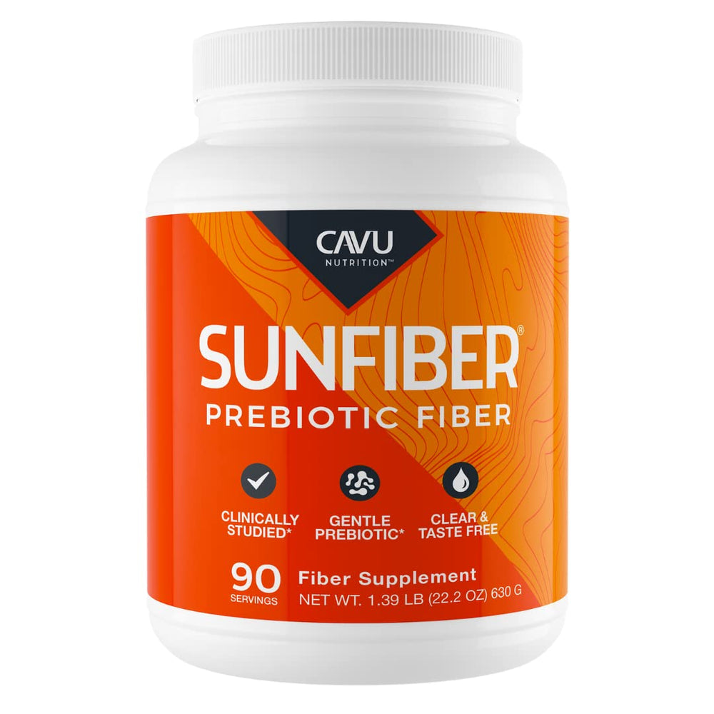 CAVU Nutrition Sunfiber 90-serving bottle label