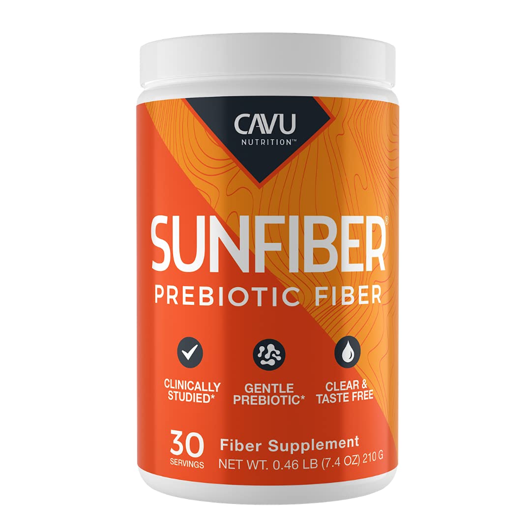 CAVU Nutrition Sunfiber bottle with label
