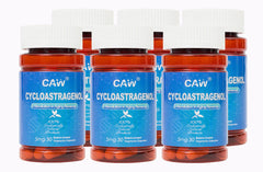CAW Hypersorption Cycloastragenol product image with enteric-coated capsules
