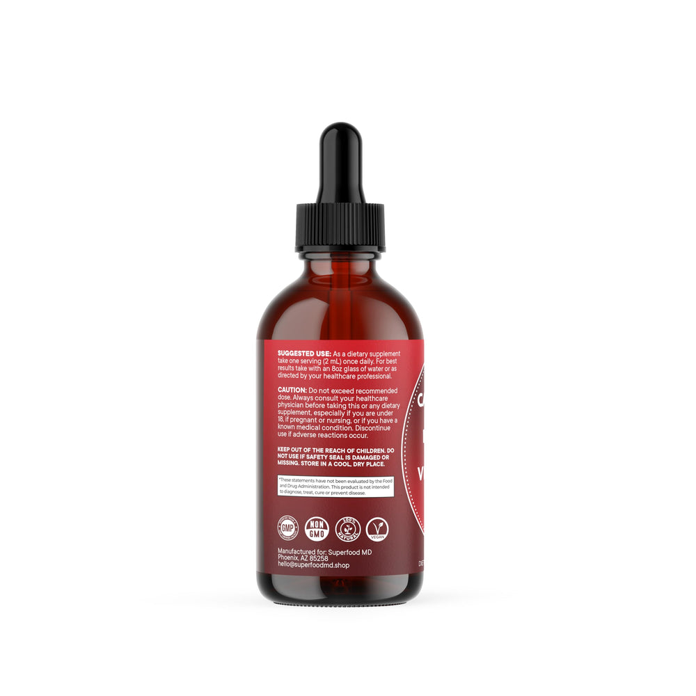 Non-GMO cayenne pepper liquid drops with natural immune-supporting ingredients