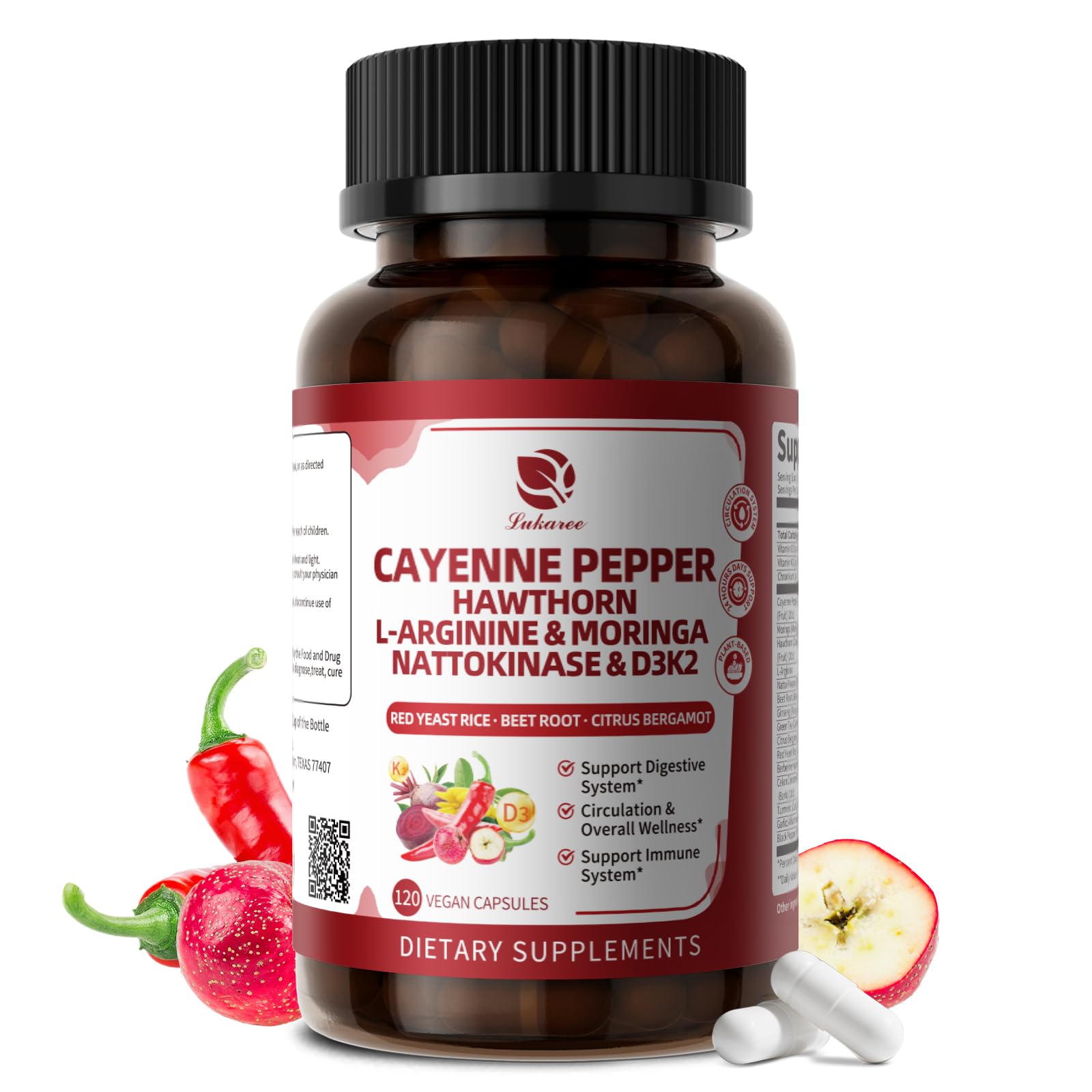 Main image of Cayenne Pepper Enteric-Coated Capsules 120 count
