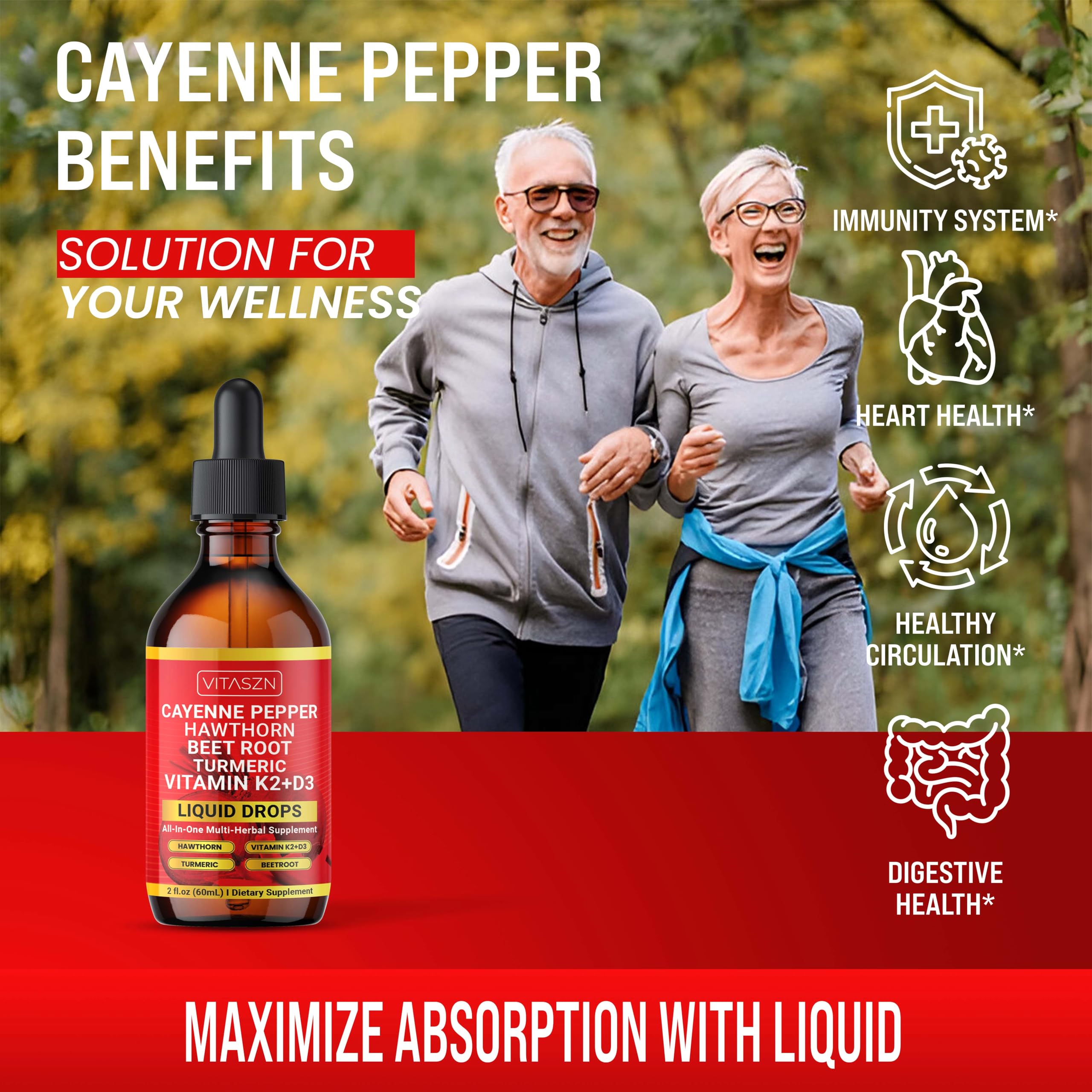 Close-up of dropper dispensing cayenne pepper liquid