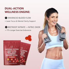 Close-up of Cayenne Pepper Extract Gummies jar