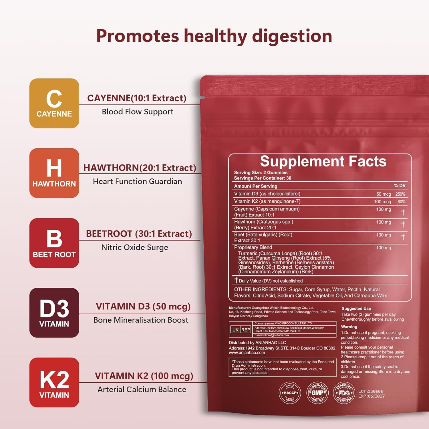 Vegan and Non-GMO certification icons on packaging