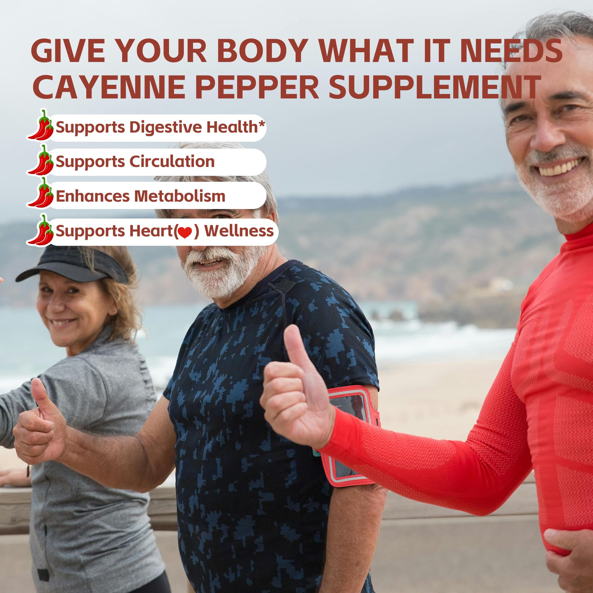 Side view of cayenne pepper gummies bottle with label