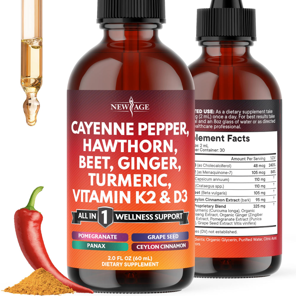 Cayenne Pepper Liquid Drops bottle – 2oz