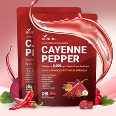 Cayenne Pepper Softgels bottle front view with label