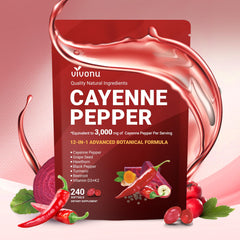 Cayenne Pepper Softgels bottle with 240 softgels, 1 pack