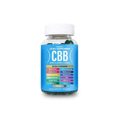CBB 13 in 1 Women's Multivitamin Gummies Berry flavor bottle and gummies