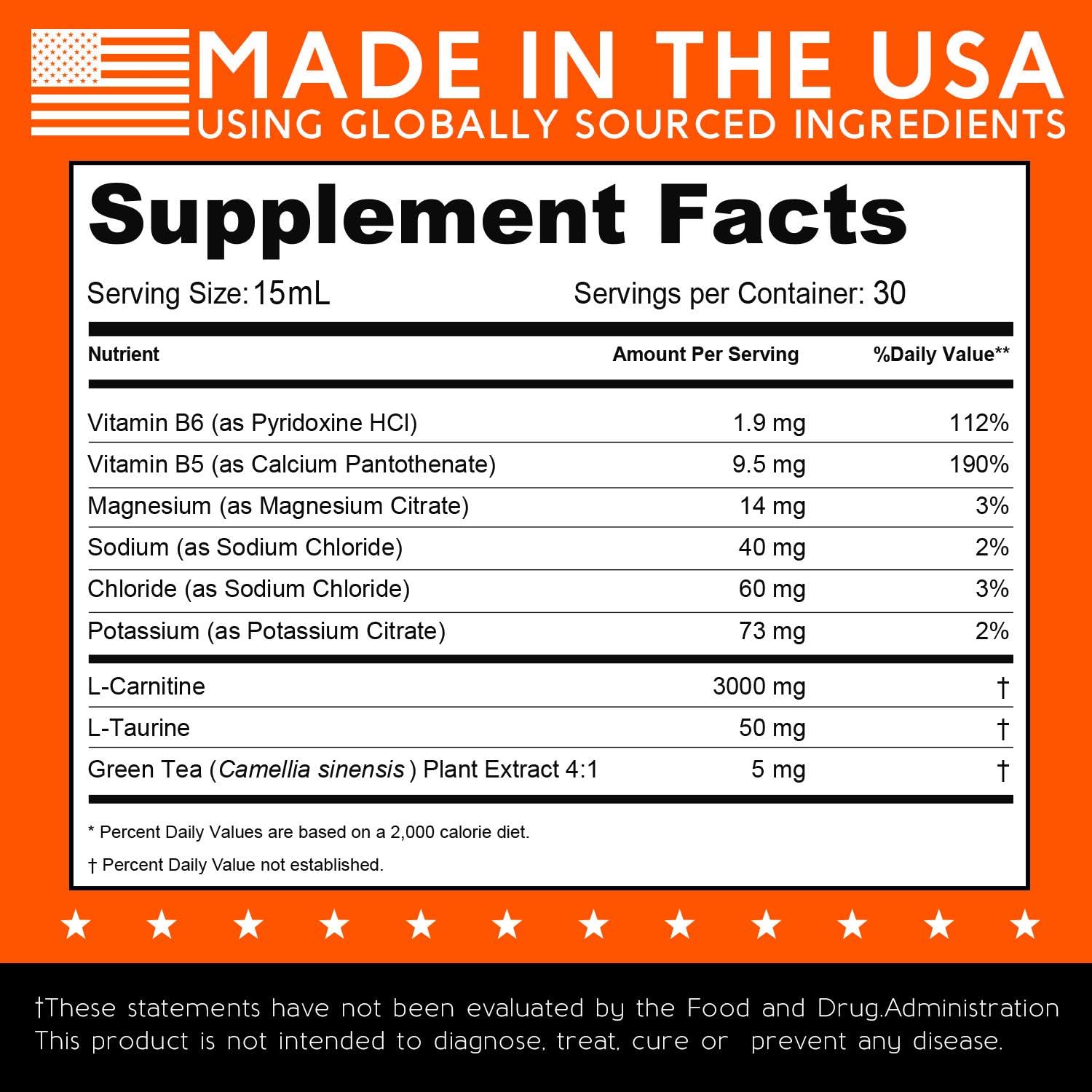 CDE L-Carnitine Liquid 3000mg taurine ingredient spotlight for endurance.