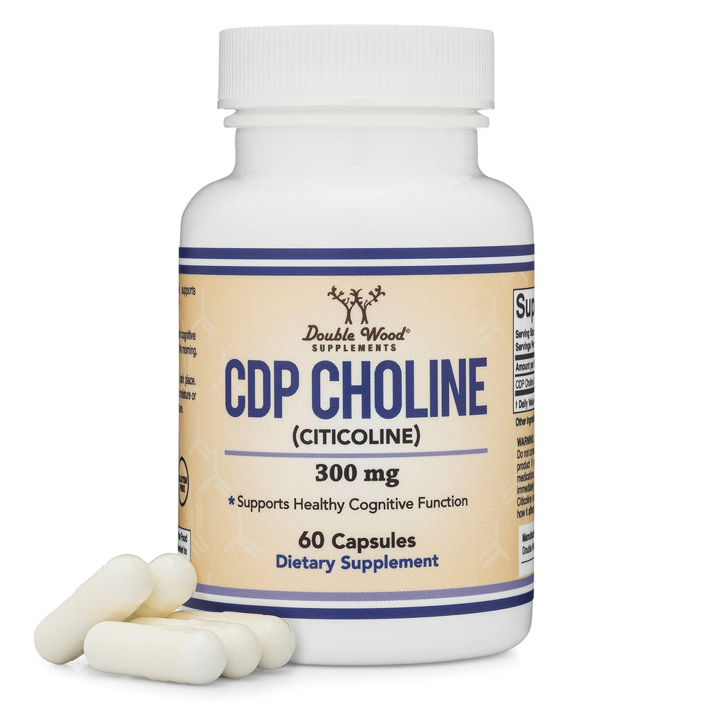 Bottle of CDP Choline 60 capsules at 300 mg