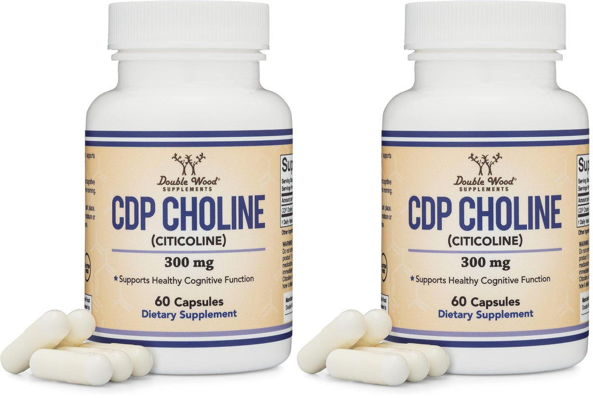 CDP Choline supplement bottle – two-pack front view