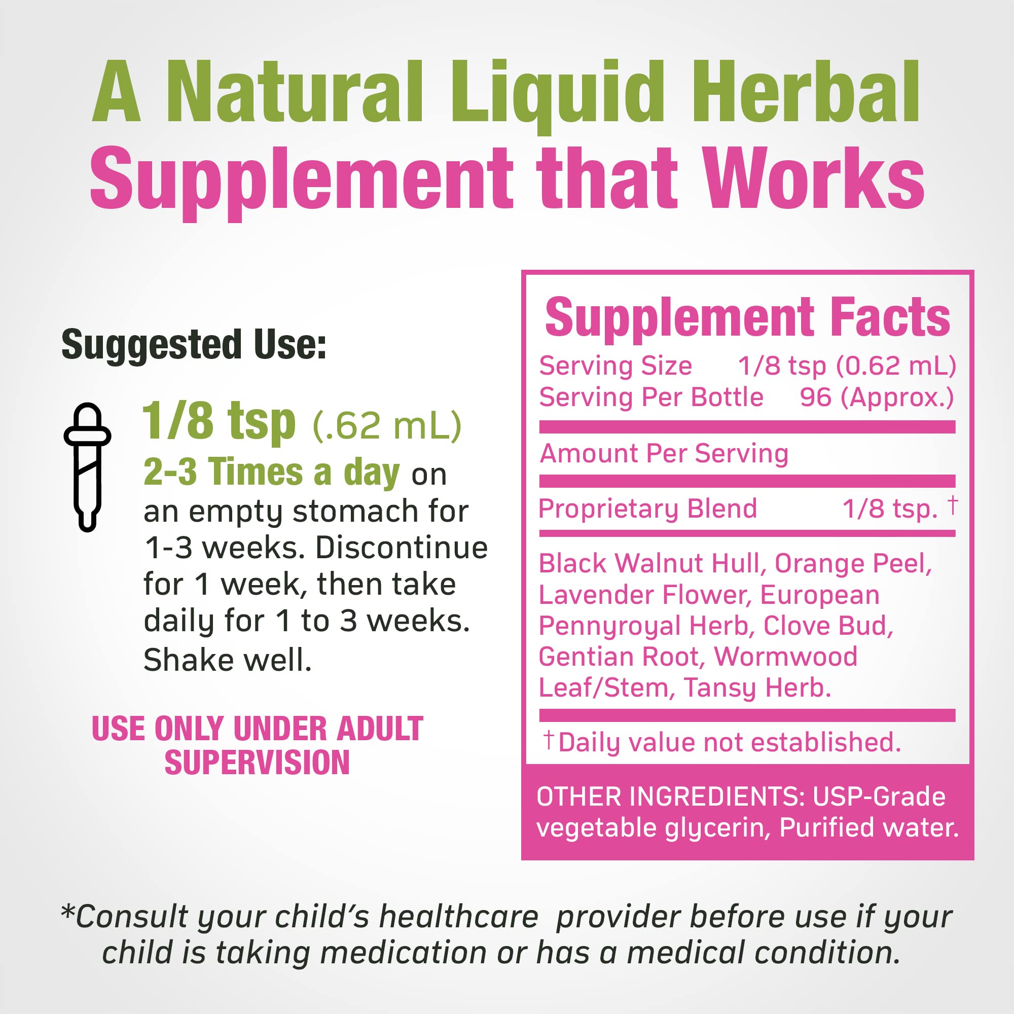 Cedar Bear Naturales liquid drops illustrate easy, kid-friendly detox for daily use.