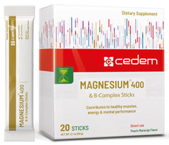 CEDEM Switzerland Magnesium 400mg Peach Stick, direct-use on tongue