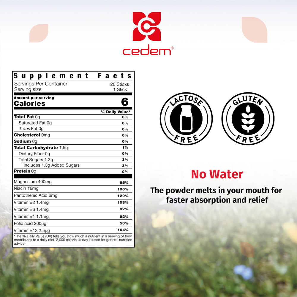 Magnesium sticks Peach flavor sachet packaging