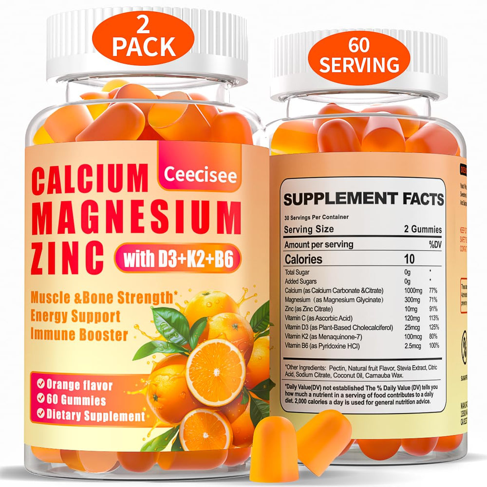 Ceecisee 7-in-1 calcium magnesium zinc gummies profile