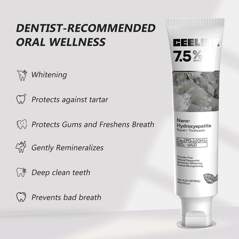 Close-up of CEELIKE toothpaste packaging 120g