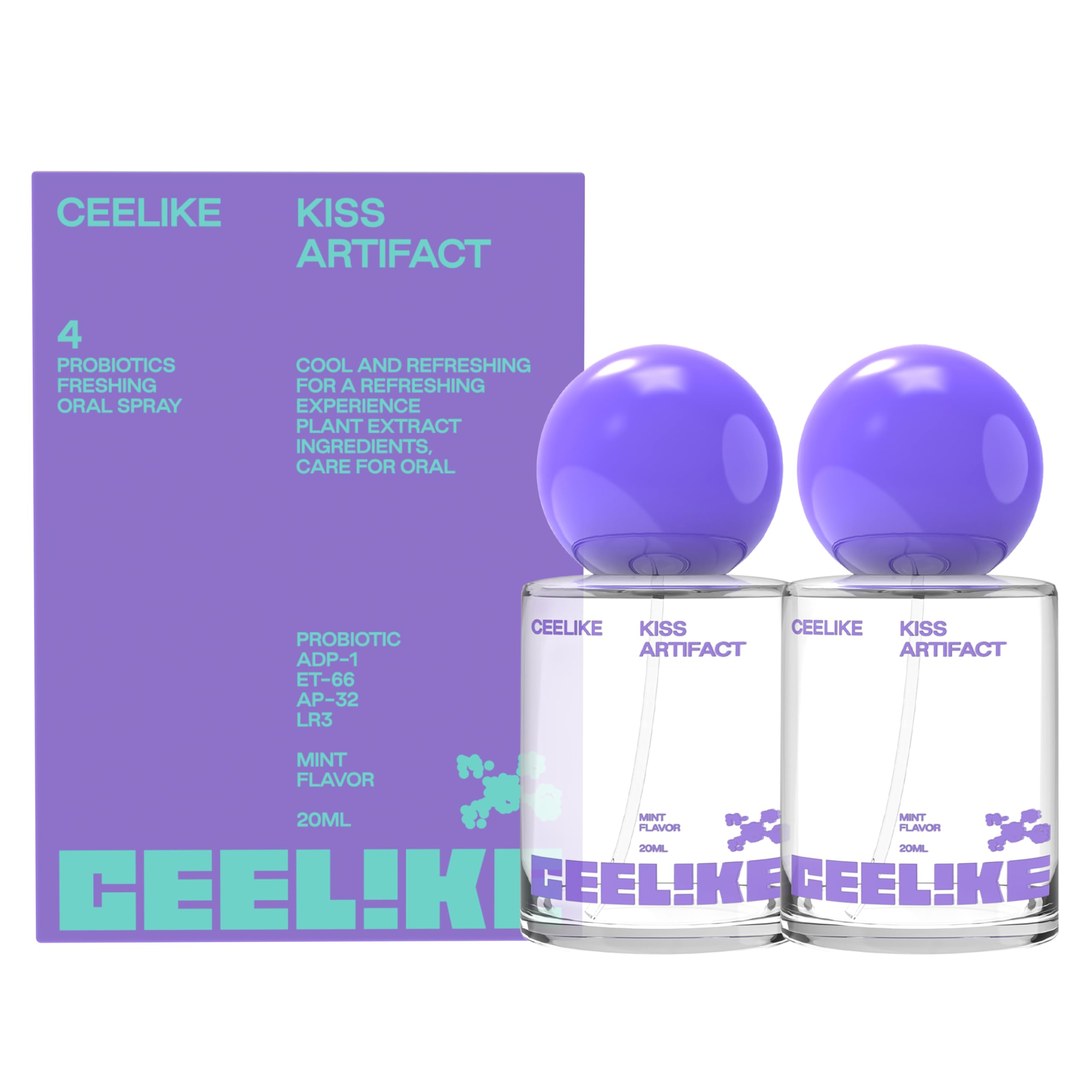 CEELIKE Oral Spray bottle with mint branding